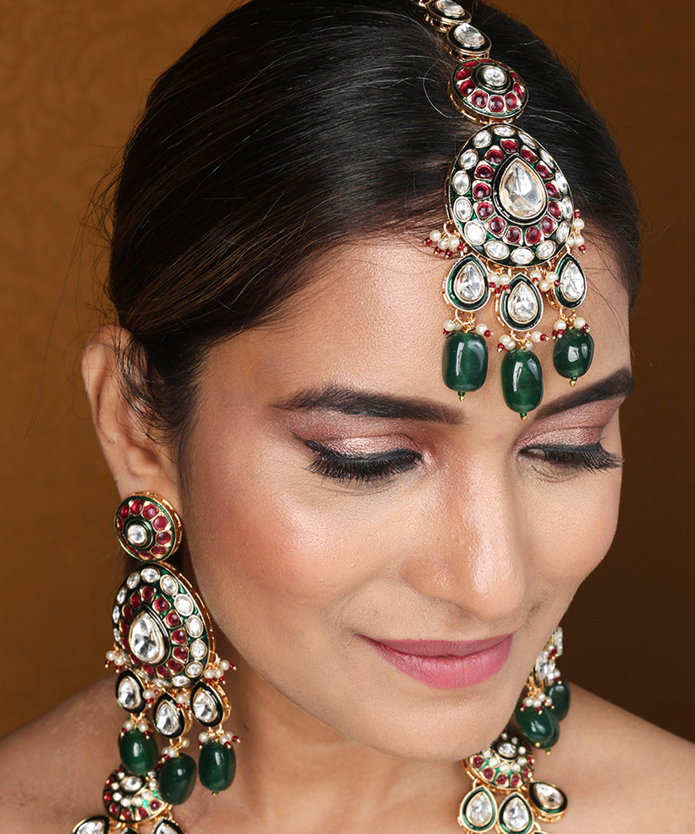 Maharani Haar with Jaipur Jadau Work and Kundan Stones