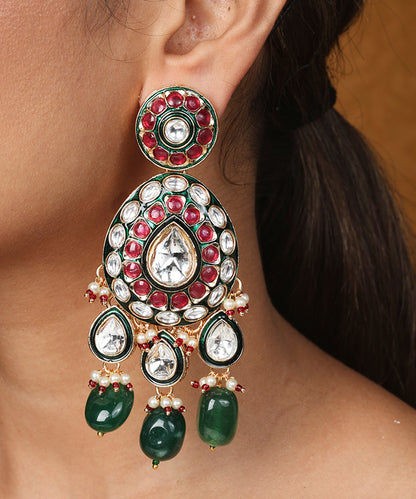 Maharani Haar with Jaipur Jadau Work and Kundan Stones