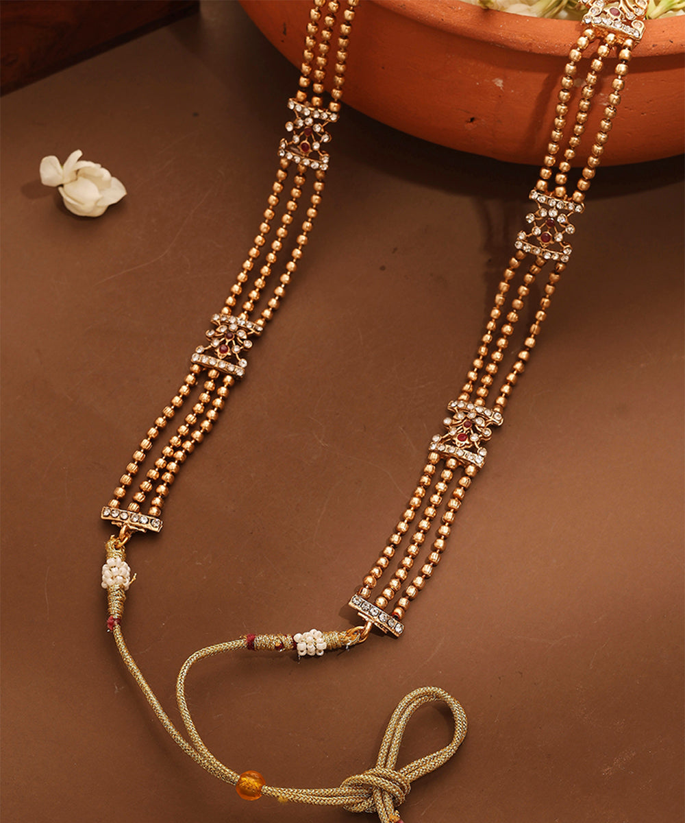 Long Guttapusalu Necklace Set