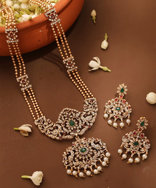 Long Guttapusalu Necklace Set