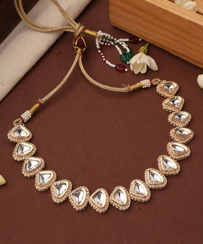 Kundan Triangle Shape Necklace Set