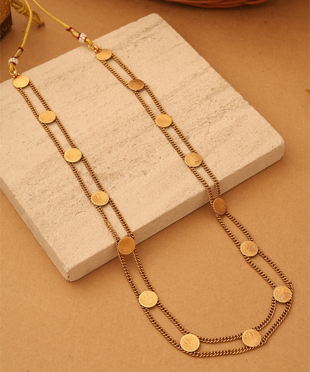 Goddess Fortune Coin Necklace Set