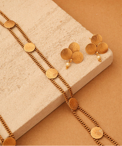 Goddess Fortune Coin Necklace Set