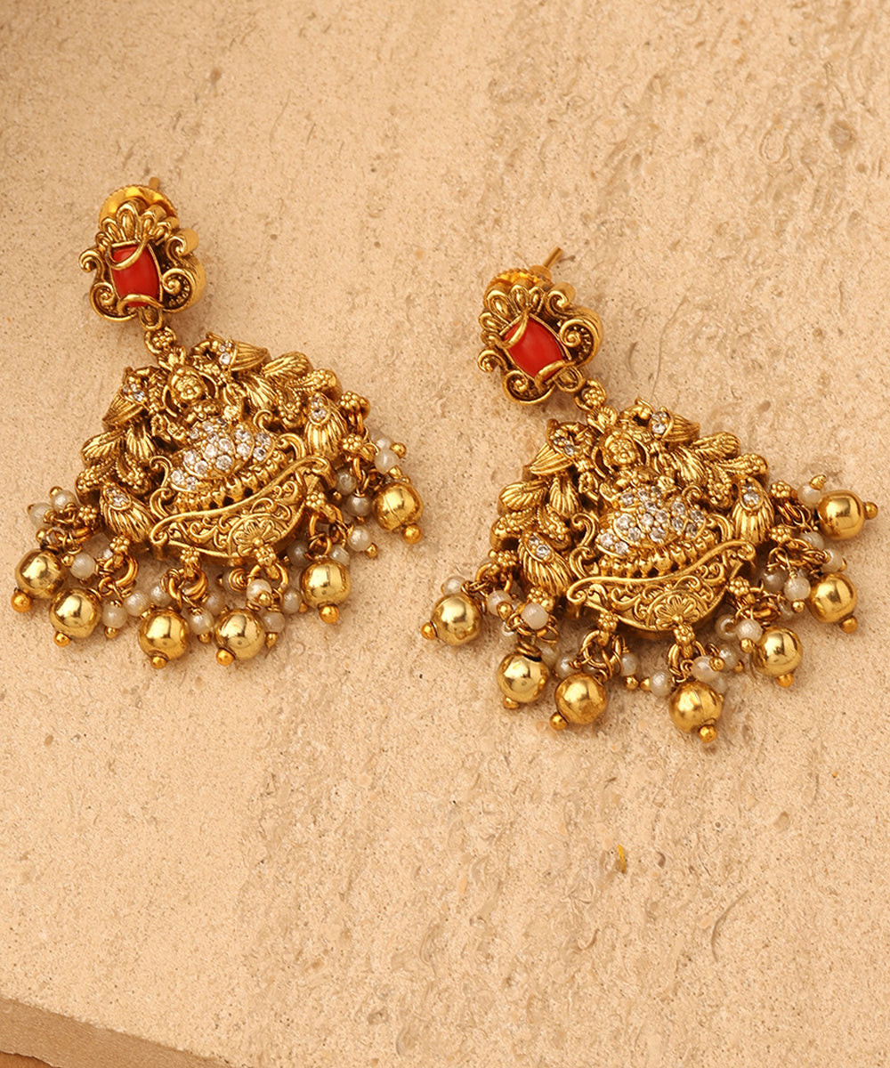 Floral Lakshmi Blossom Necklace Set