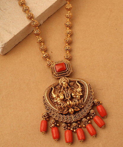 Lotus Blessings Lakshmi Necklace Set