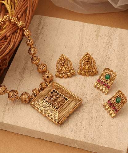 Eternal Grace Gold Plated Necklace Set