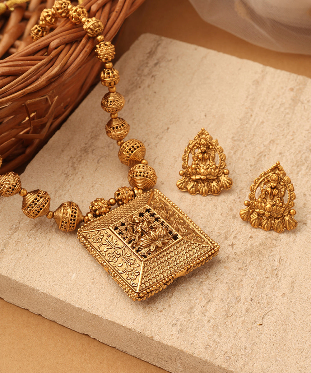 Eternal Grace Gold Plated Necklace Set