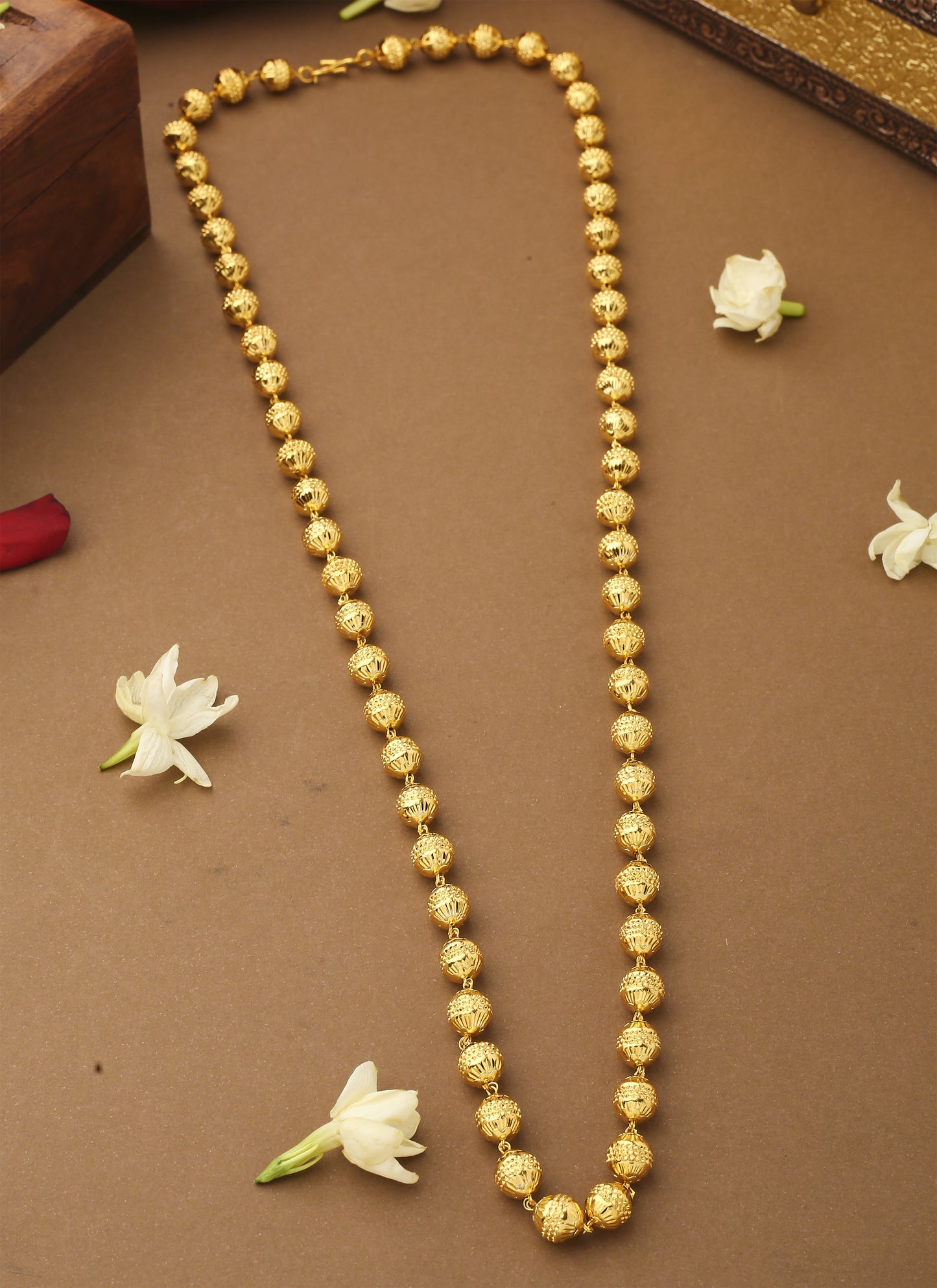 Gold Beaded Necklace