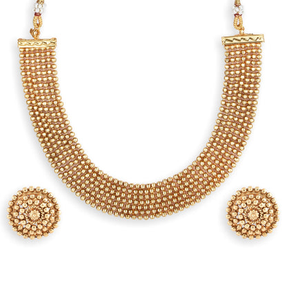 Gold Plated South Indian Designer Necklace Sets