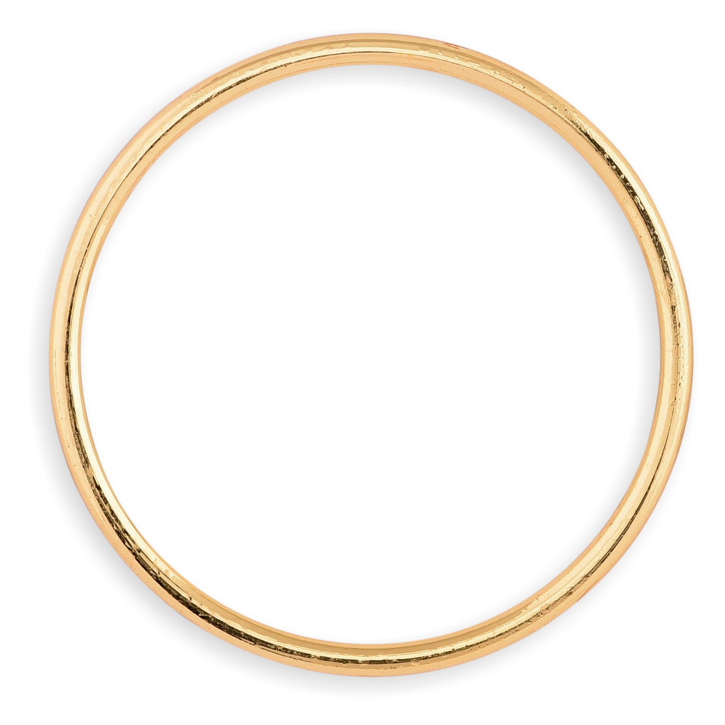 Plain Gold Plated Bangles Set Of 2