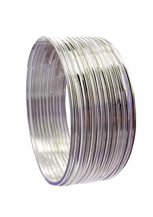 Elegant Thin Silver Bangles for Indo Western and Indian Styles