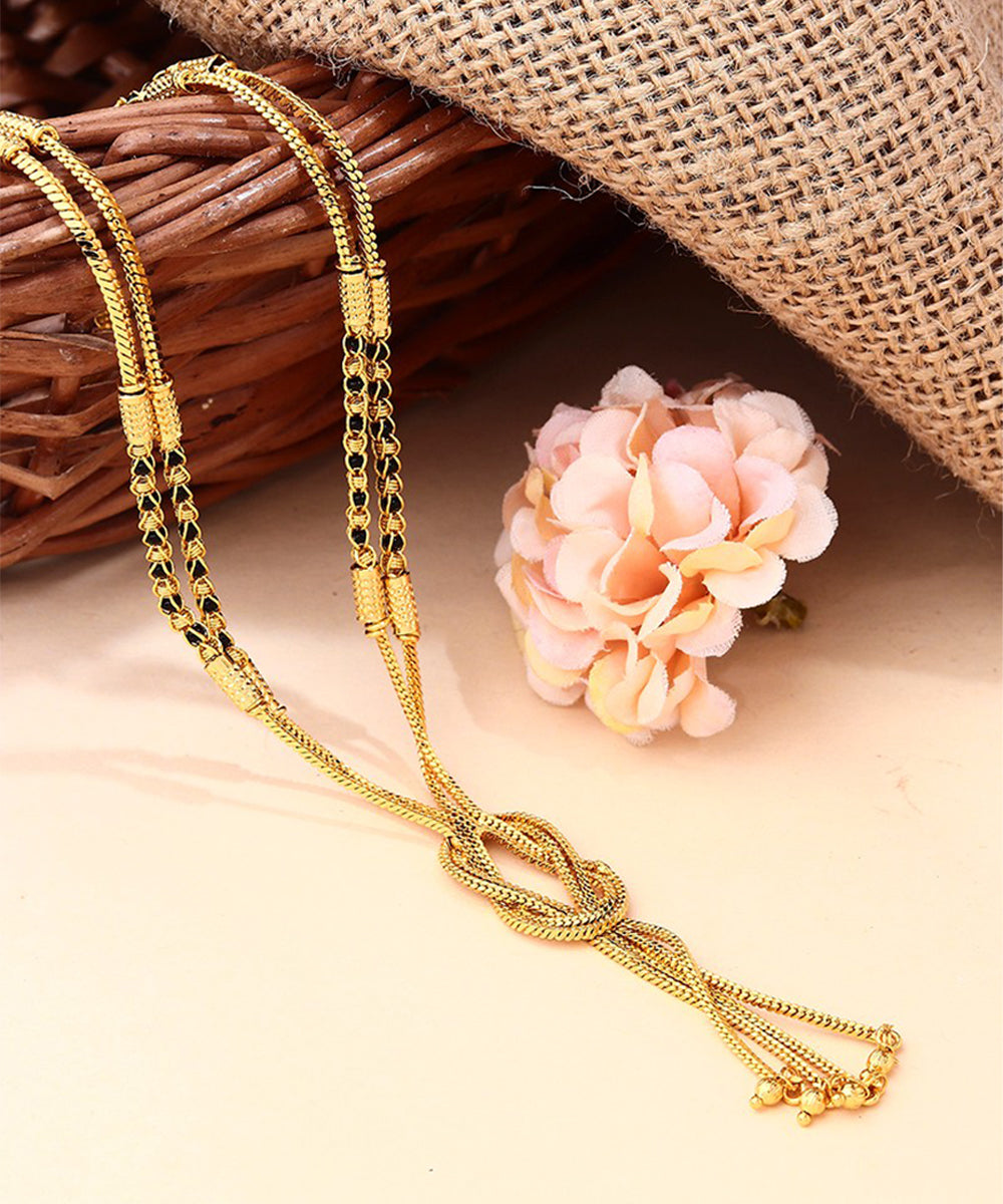 Gold Plated Dual Layered Necklace