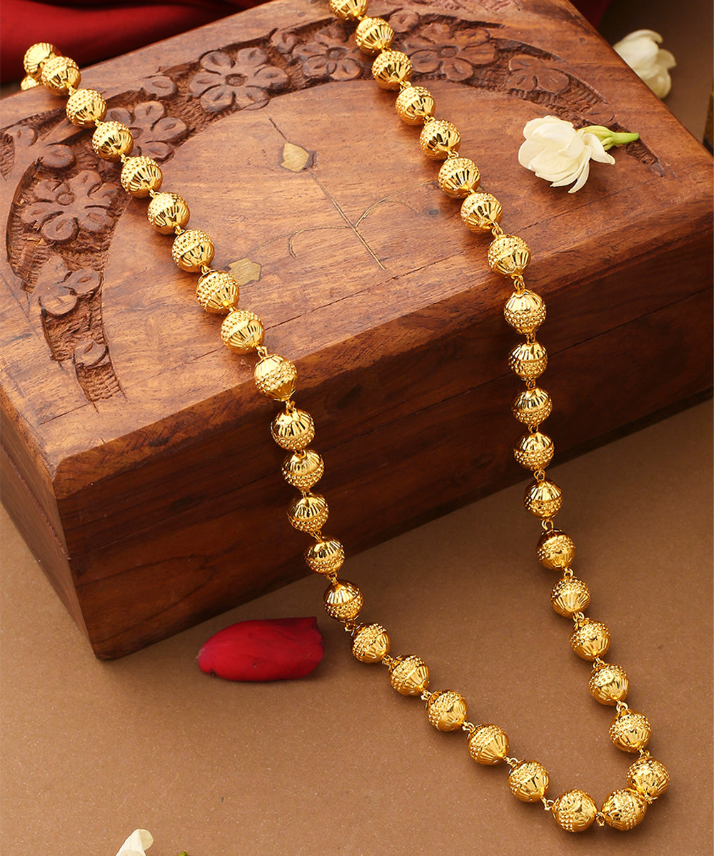 Gold Beaded Necklace