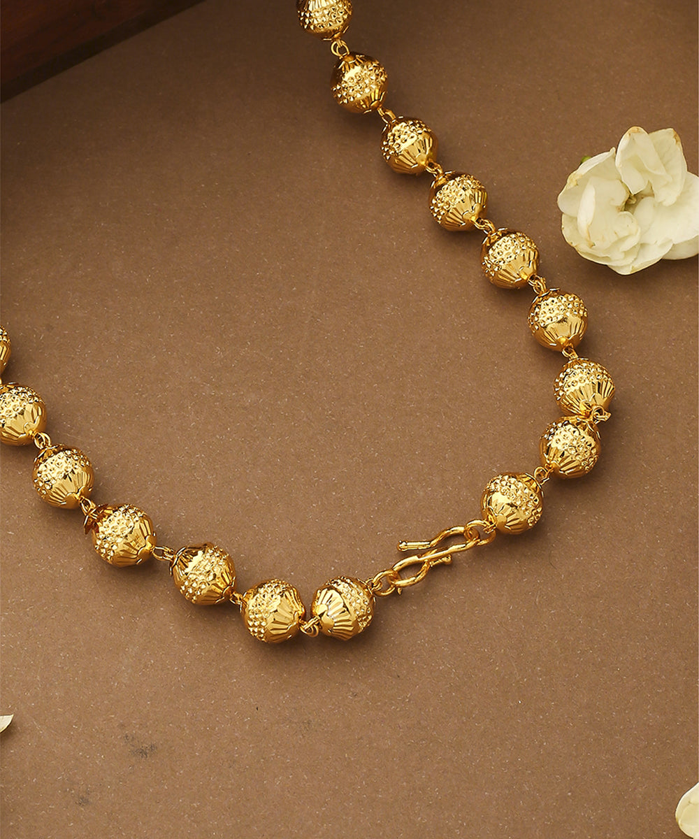 Gold Beaded Necklace