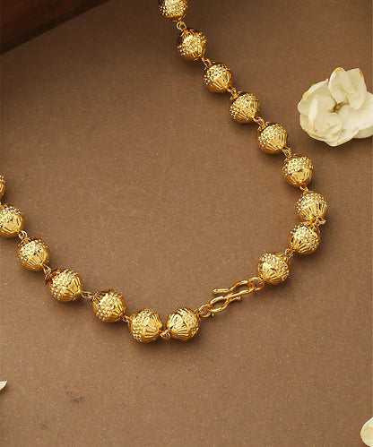 Gold Beaded Necklace