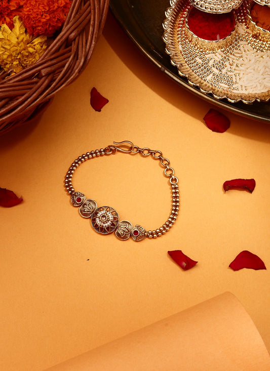 Gold Plated Rakhi Bracelet