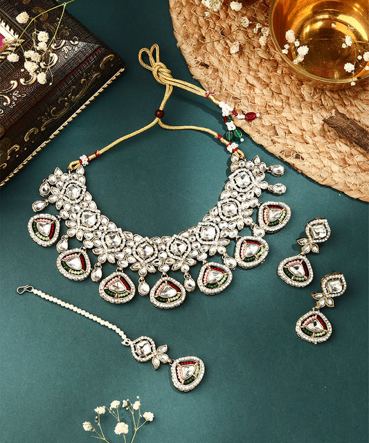 Ethereal Radiance Wedding Necklace Set