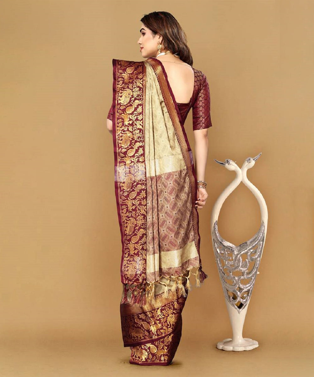 Saree Jacquard Cotton Silk