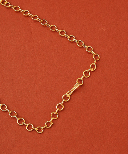 Gold Plated Two Palakka Necklace Set