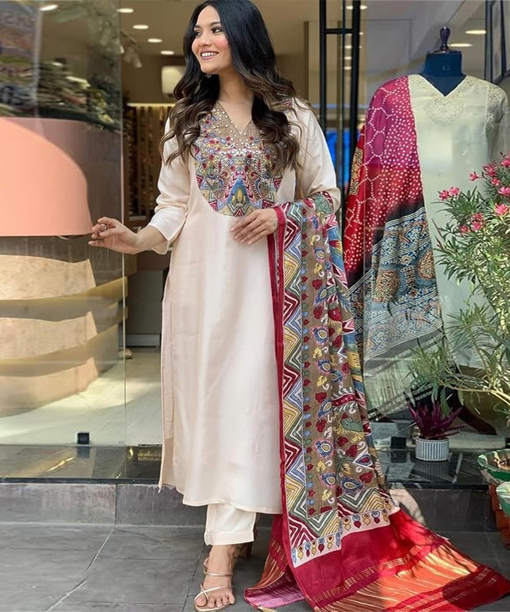 Salwar Multicolor Ethnic Work