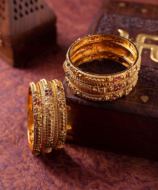 Bangles Antique Gold Plated