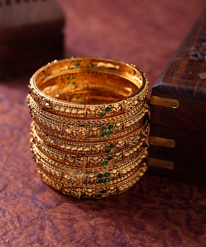 Bangles Antique Gold Plated
