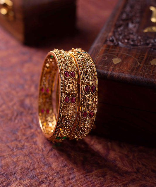 Bangles Temple Gold Plated