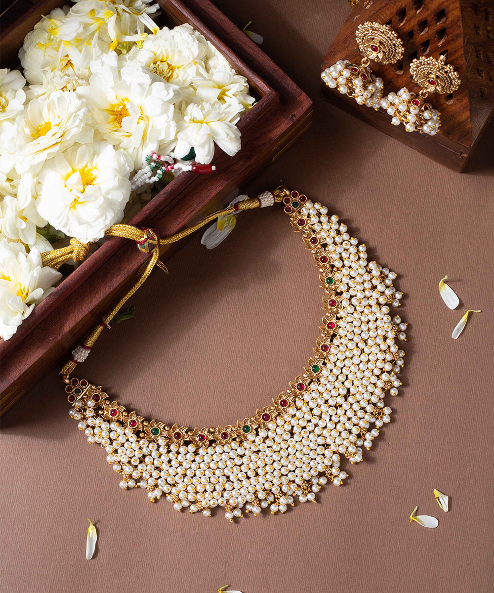 Choker Polki Pearl Classic