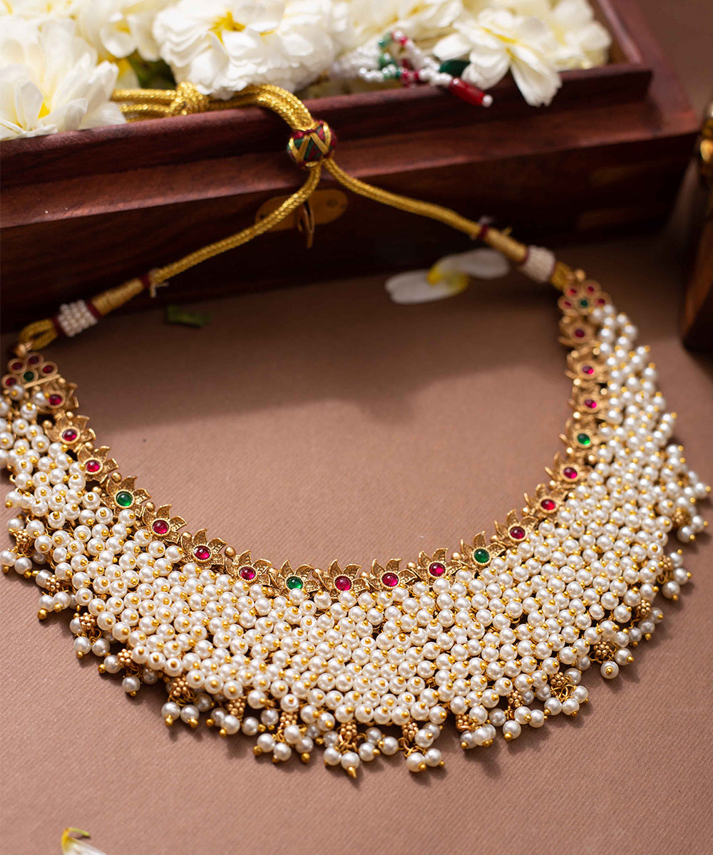 Choker Polki Pearl Classic