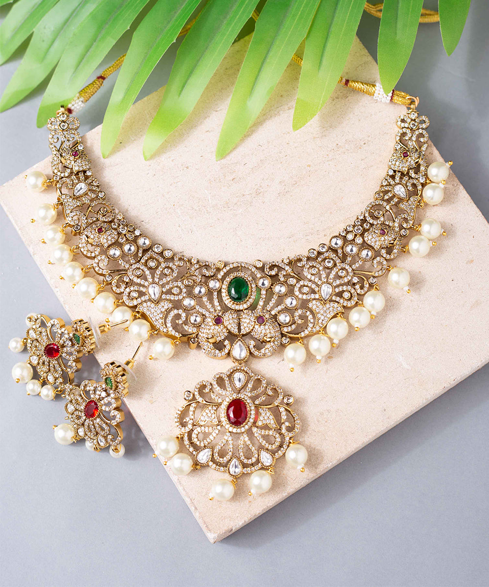 Necklace Kundan Pearl Bridal