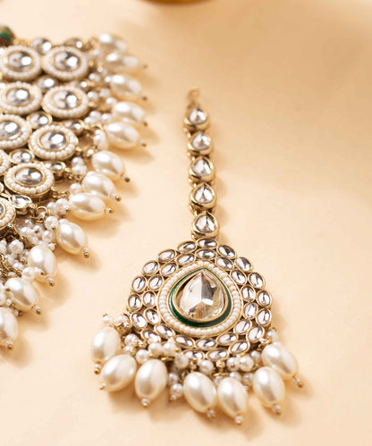 Necklace Kundan High Neck Pearl