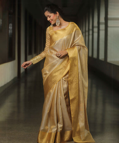 Saree Golden Art Silk Elegance