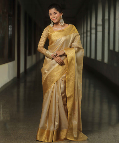 Saree Golden Art Silk Elegance