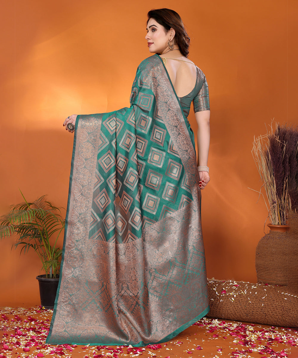 Saree Woven Ikkat Art Silk