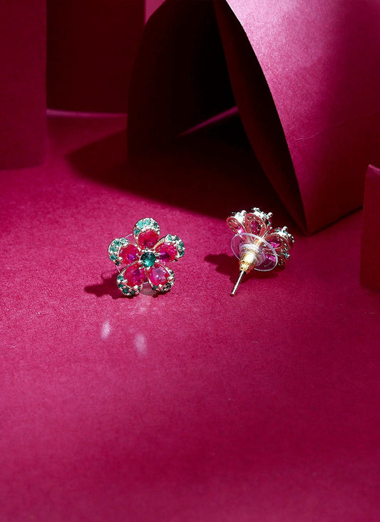 Multicolour Floral Earrings