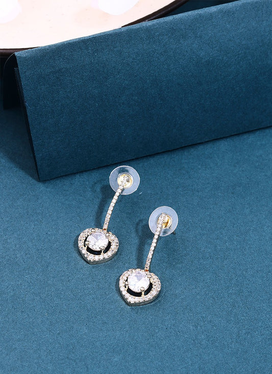 White Gold American Diamond Studs