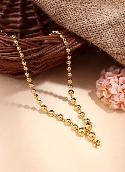 Gold Plated Beads Necklace