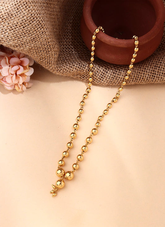 Gold Plated Beads Necklace