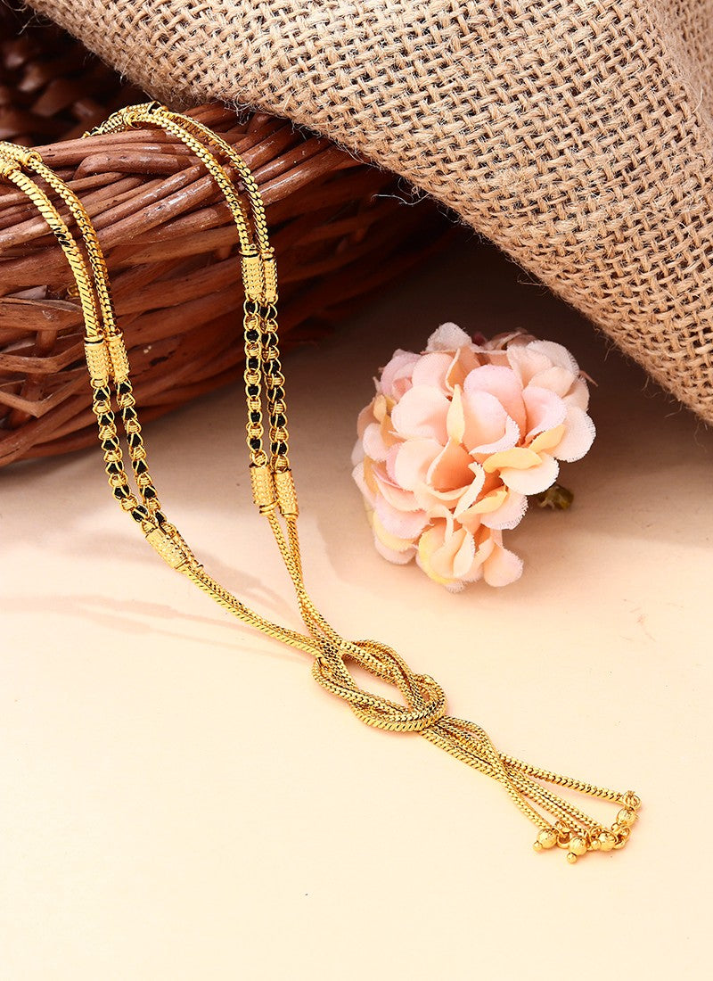 Gold Plated Dual Layered Necklace