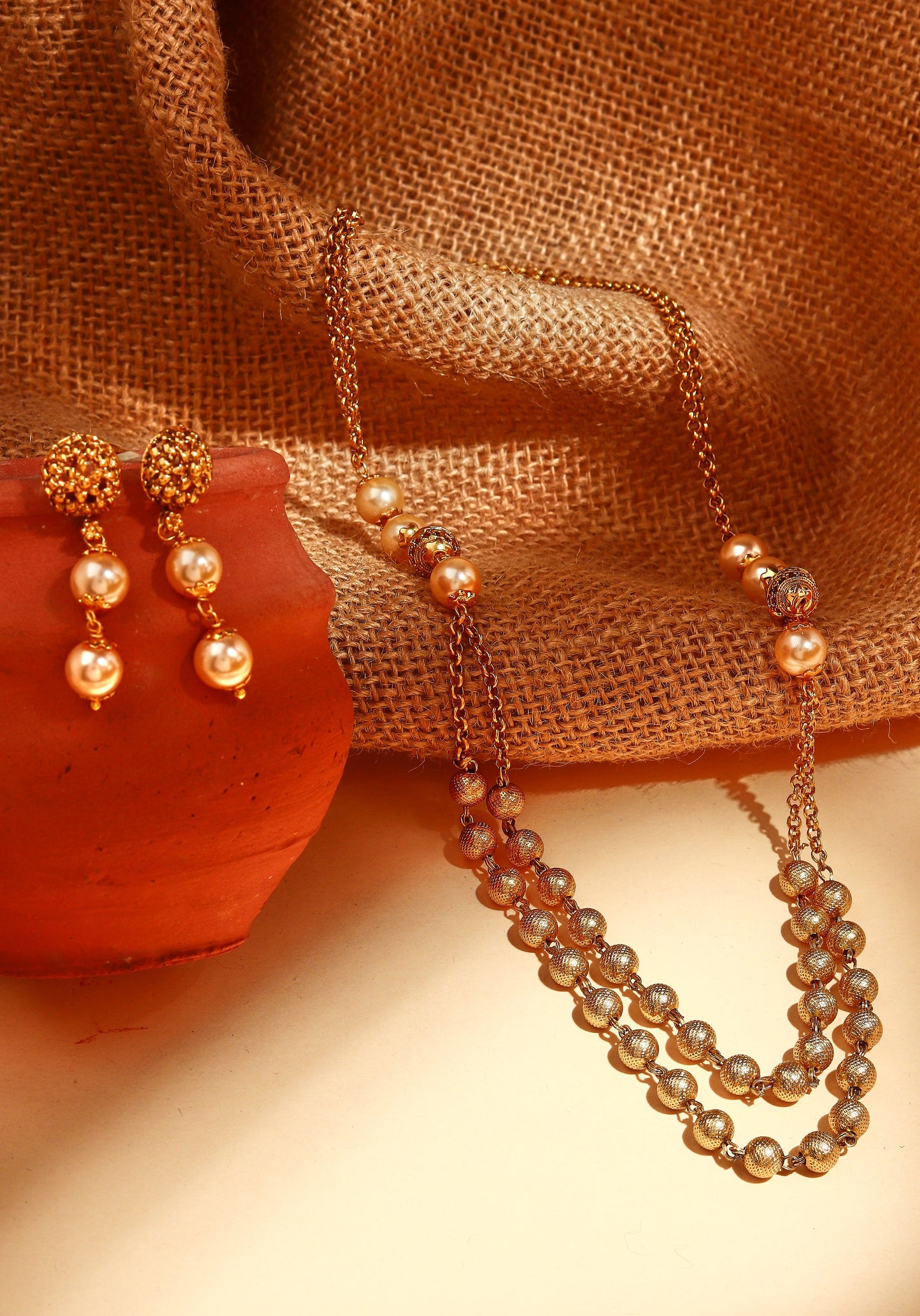 Golden Necklace Set