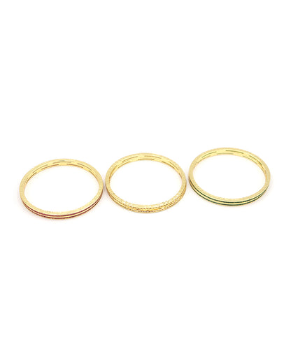 Gold-Plated American Diamond Bangles