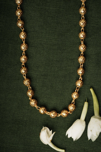 Simple Gold-Plated Festival Necklace