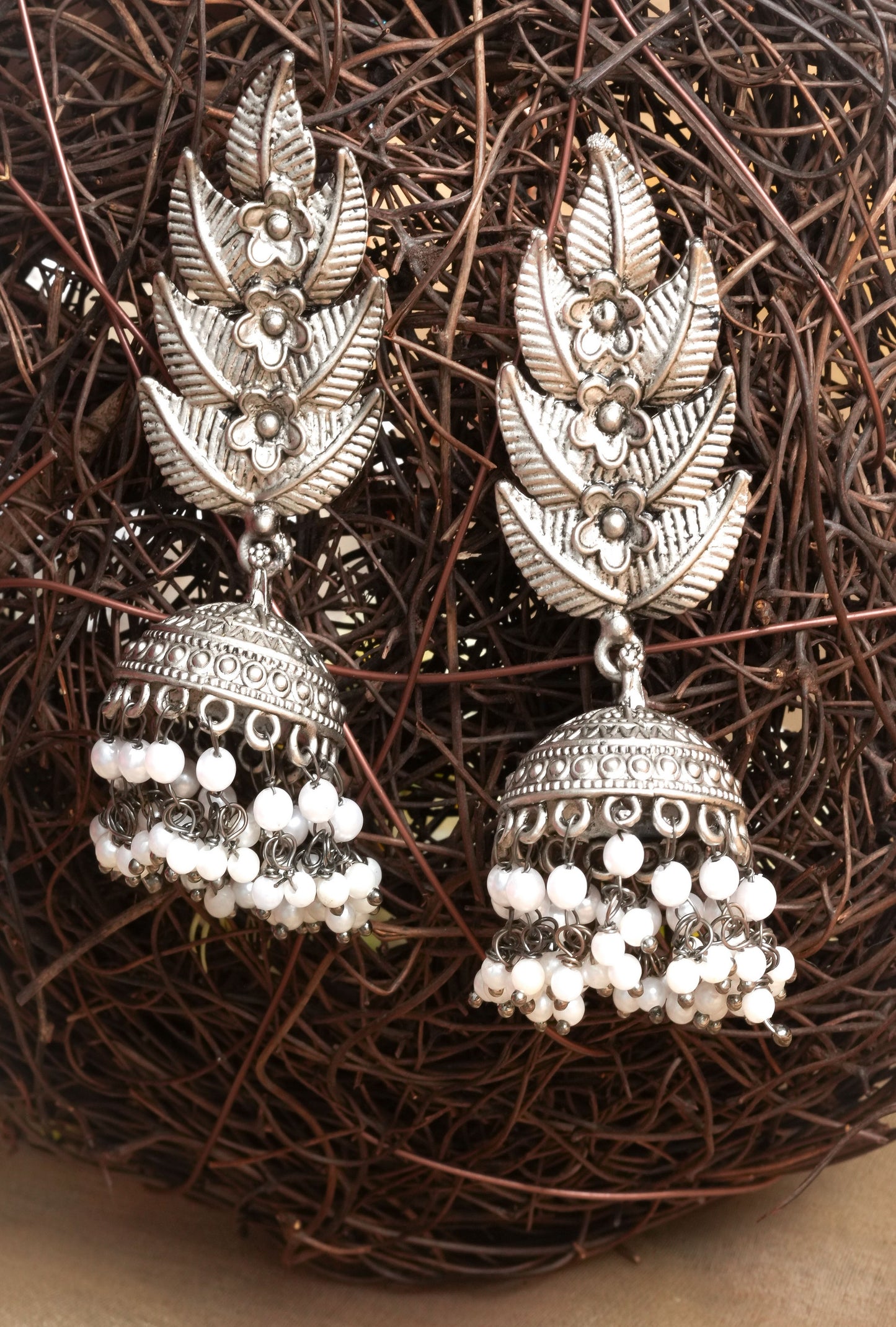 Silver Serenity Wedding Earrings Set