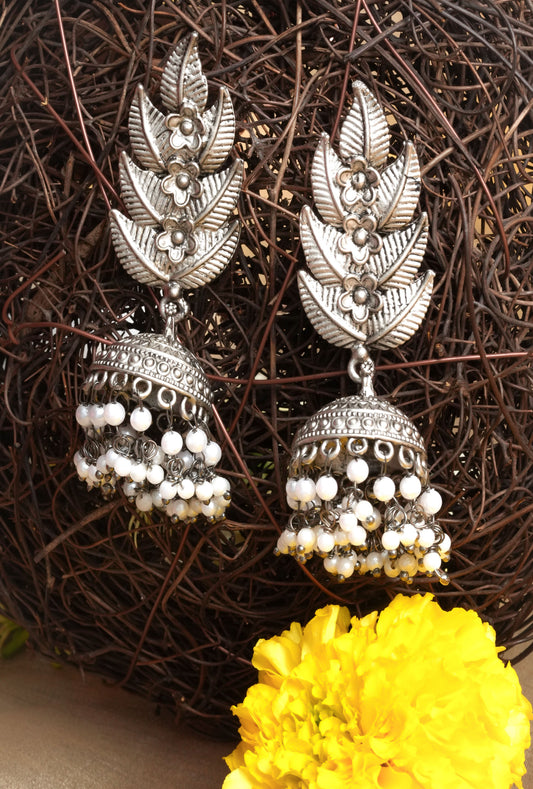 Silver Serenity Wedding Earrings Set