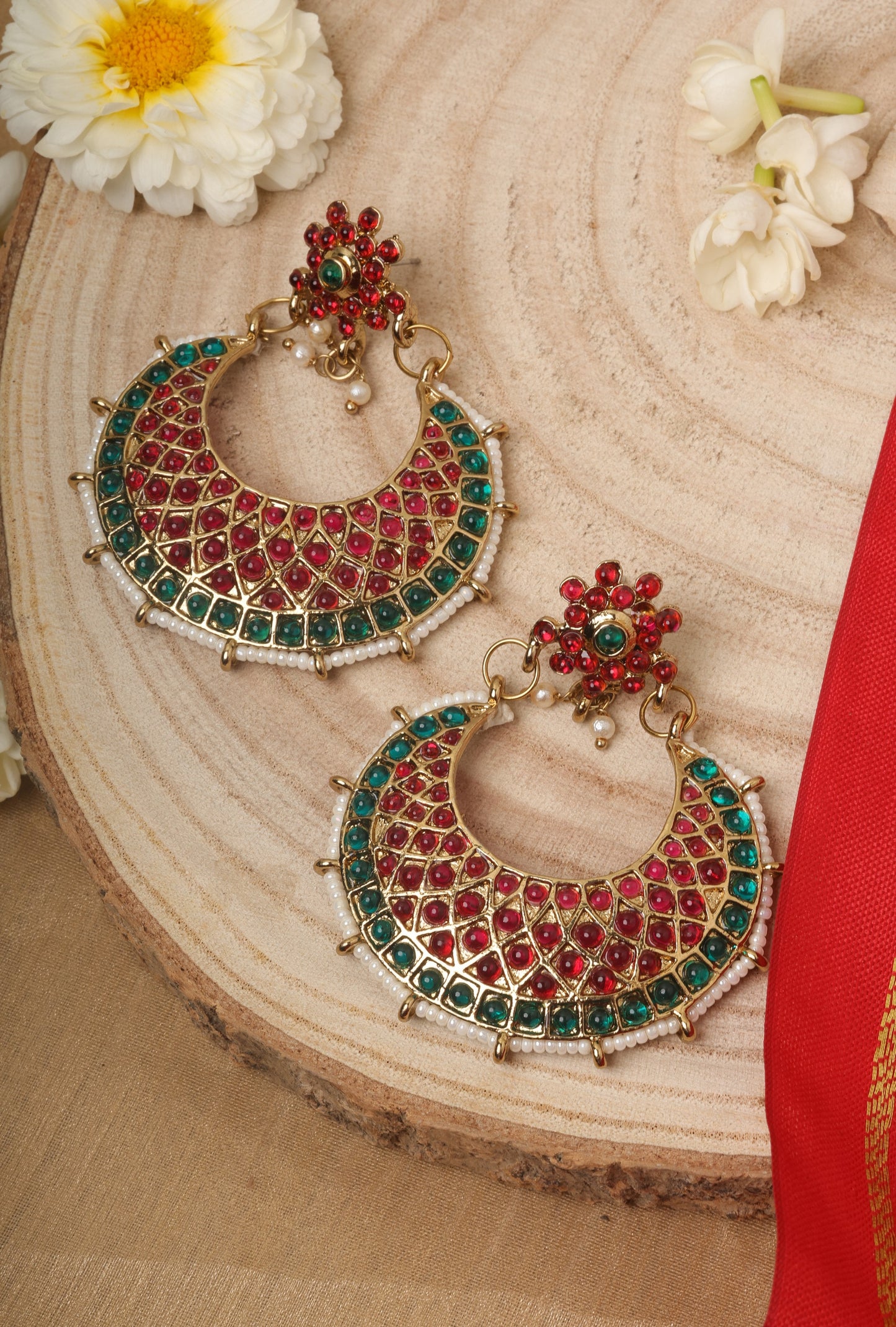 Multicoloured Wedding Earrings Set