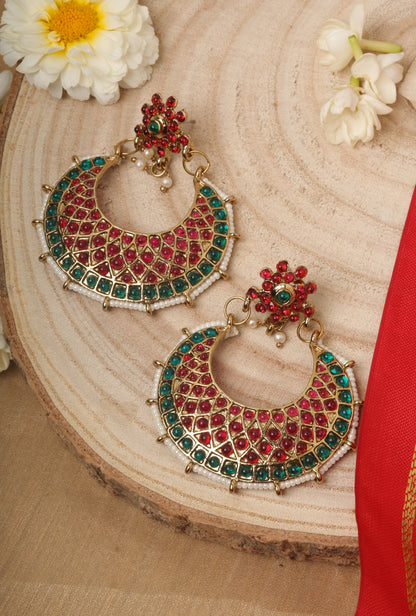 Multicoloured Wedding Earrings Set