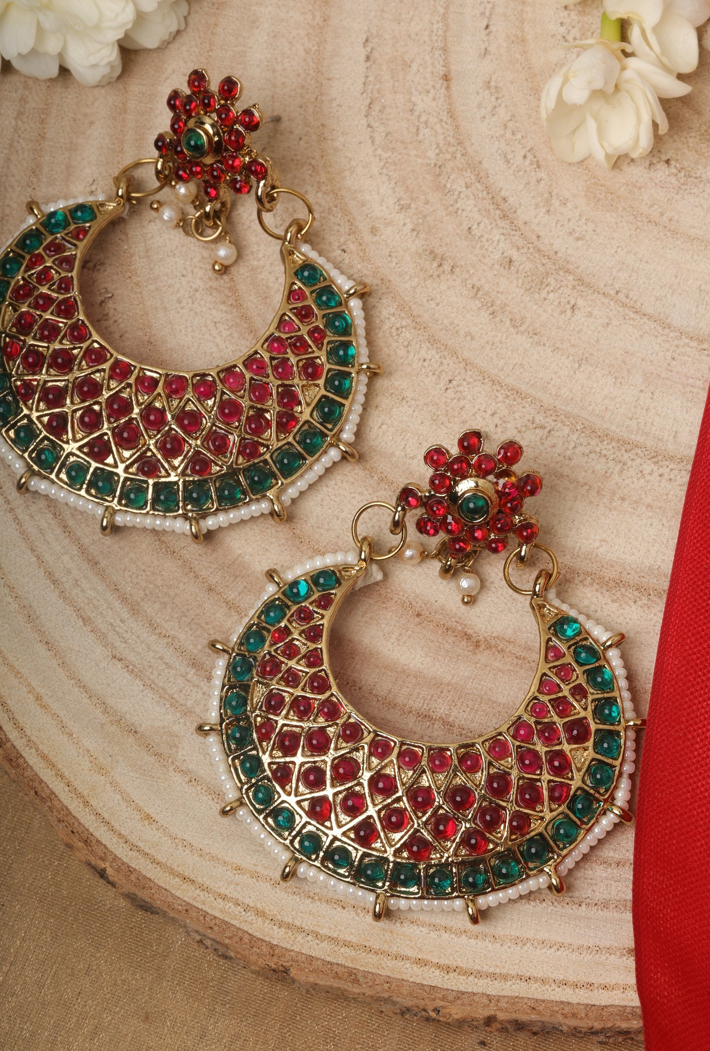 Multicoloured Wedding Earrings Set
