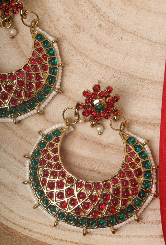 Multicoloured Wedding Earrings Set