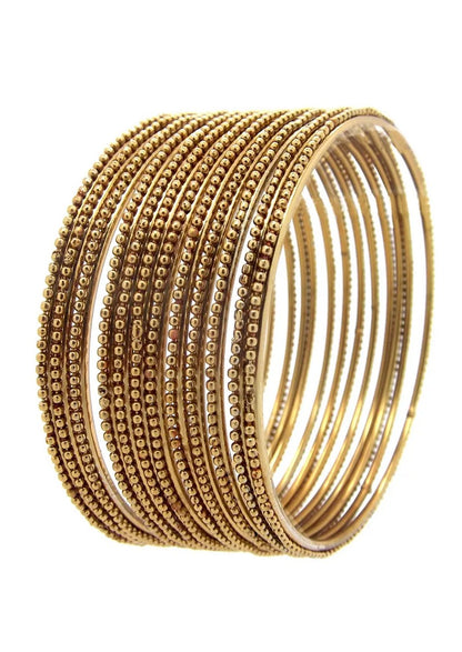 Gold Plated Bangle Set of 12