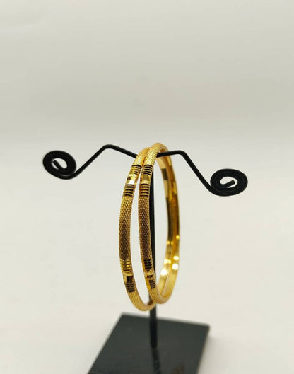 Gold-Plated Bangle Set